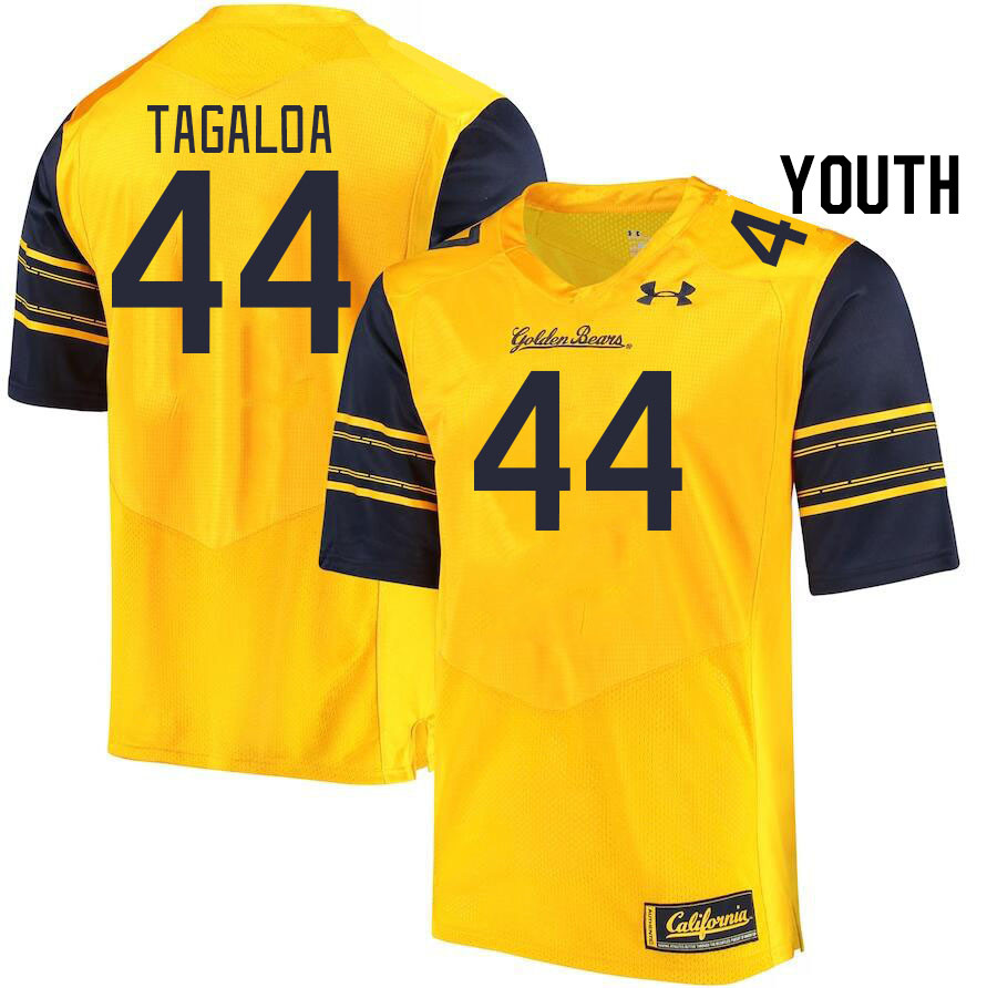 Youth #44 Beaux Tagaloa California Golden Bears College Football Jerseys Stitched Sale-Gold